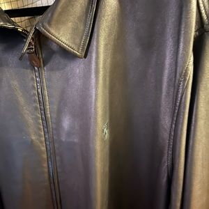 Ralph Lauren leather mens jacket.